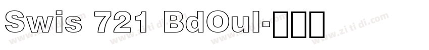 Swis 721 BdOul字体转换